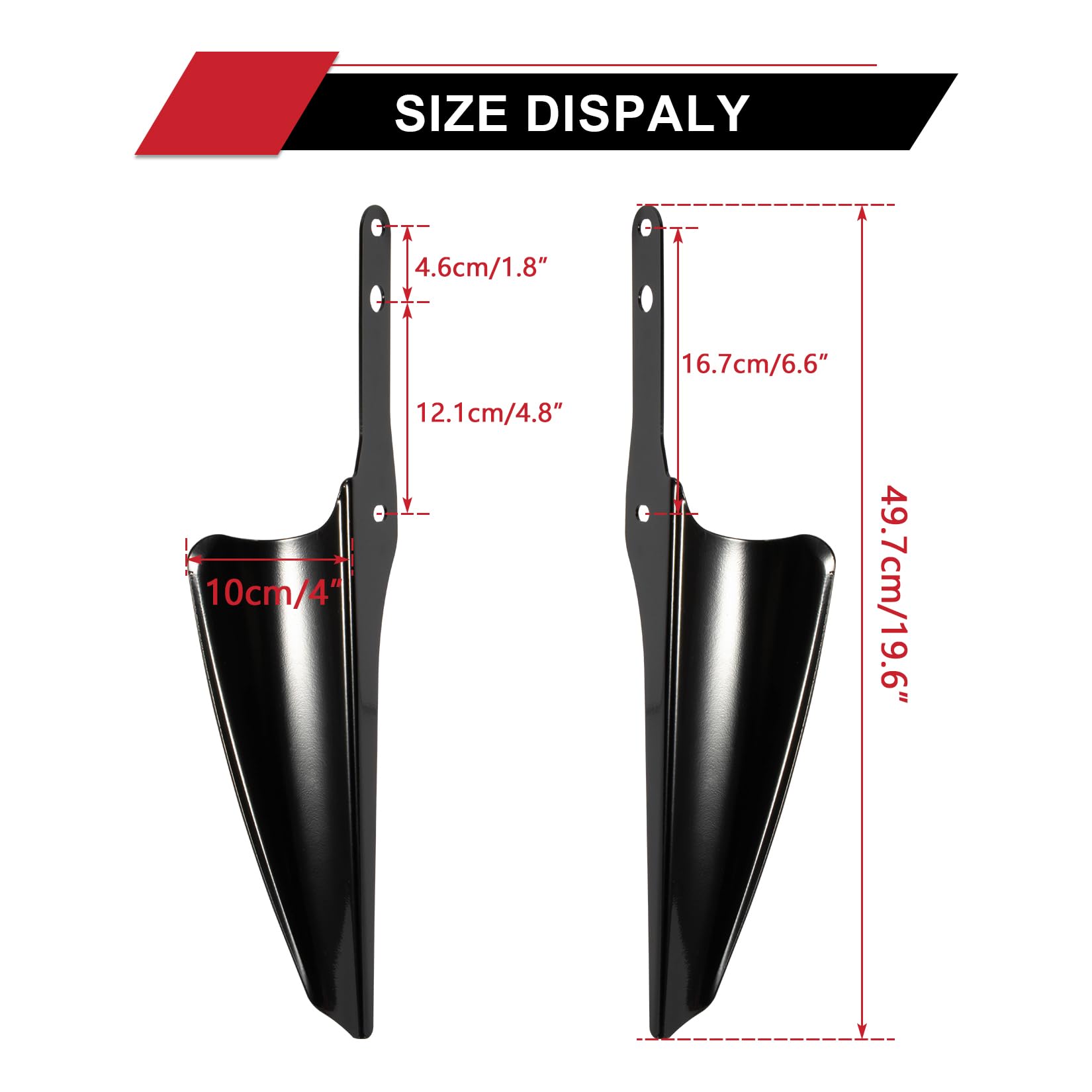 オーダ用 Amazon.com: PSLER Motorcycle Front Fork Mount Wind Deflectors